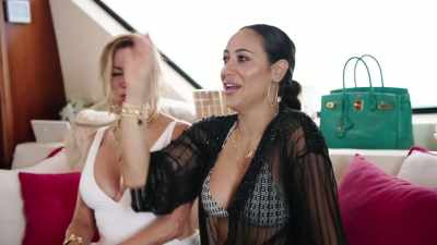 This is feeling very serious
for a yacht party. - The Real Housewives Ultimate Girls Trip