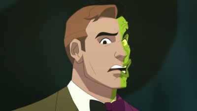 This fiend forced me to set up
this charity auction as a ruse - Batman vs  Two Face