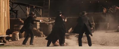 This fight's commenced Get to fightin' or get away - Tombstone