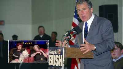 This first one, is about
[funny tone] George W. Bush. - The Osbournes Want to Believe