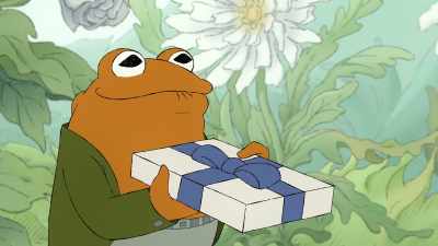 This is for you. Go ahead, open it up. - Frog and Toad