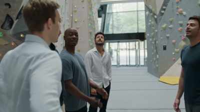 This, my friends,
is how we are going to celebrate - The Groomsmen: Second Chances