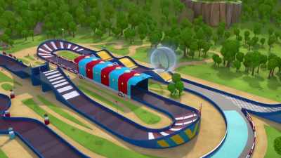 - This is fun. Almost there.
Whoa! - Ricky Zoom