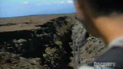 This gap here
is quite large. - Man vs. Wild