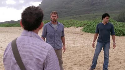 This gentleman and I are taking a boat. - Lost
