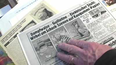 This German newspaper
and this guy was against this - 30 Years of Garbage: The Garbage Pail Kids Story
