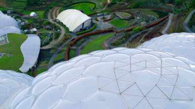 This giant bubble wrapped shell
lets in as much light as possible, - Europe From Above