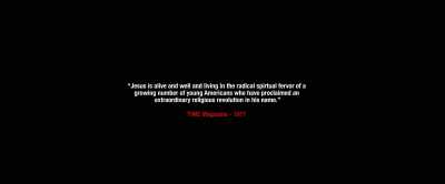 ♪ This goes out
to every outcast - Jesus Revolution