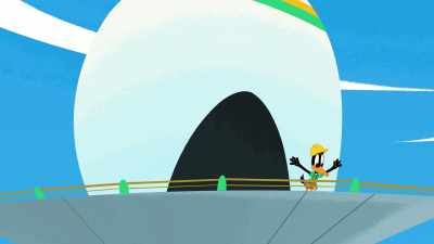 This is great! What a view! - Bugs Bunny Builders