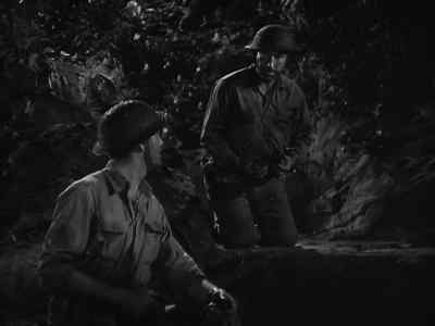 This guy, Burns,
used to toss 'em left-handed. - Bataan