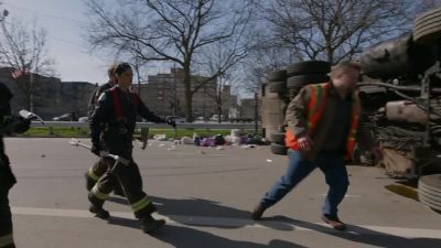 This guy came out of nowhere.
There was nothing I could do. - Chicago Fire
