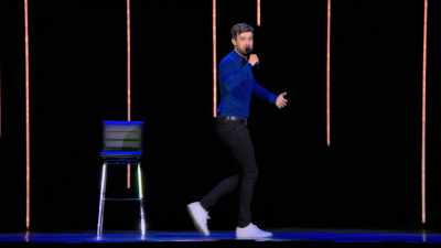 This guy in a tweed jacket
comes striding towards me. - Jack Whitehall: I'm Only Joking