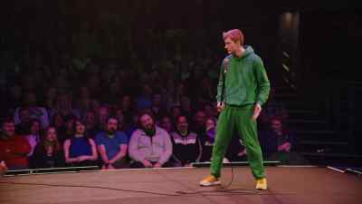 This guy stood right as
close to the stage as he can, - James Acaster: Hecklers Welcome