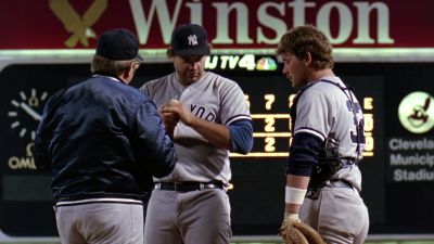 This guy threw at his own son in a father son game - Major League