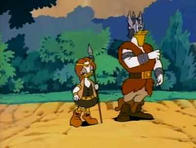 This hat will not be
flyin' off yer head - DuckTales
