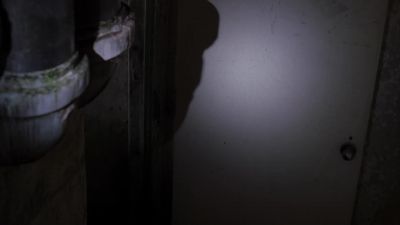 This is Henderson.
South-side basement door's open. - Angel