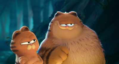- this.
- He's pointing to you, Roadkill. - The Garfield Movie