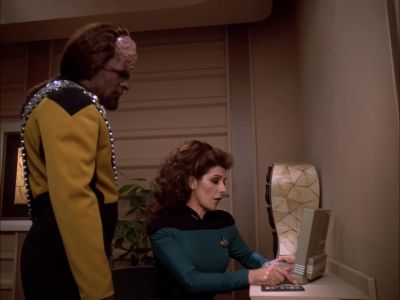 This is his last entry, made
before going on duty this morning. - Star Trek: The Next Generation