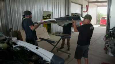 This hood is huge,
so it's going to take at least - Shorty's Dream Shop