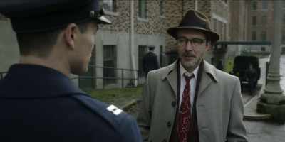 This hotshot fly-boy
buzzes a football game, - Project Blue Book