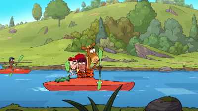 - This is how we do it.
Team kayaking. - It's Pony