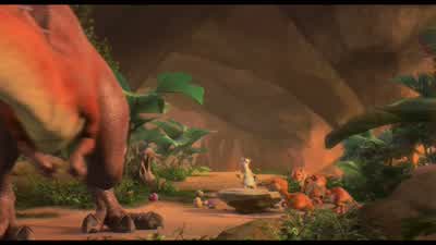This is how you resolve conflictNo wonder you're singlegrowlsOh come on am I talking to myself hereI say they're vegetarian you say GrrI say Can we talk about this you say GrrI don't call that communicationgrowlsSee That's your answer to everything - Ice Age: Dawn of the Dinosaurs