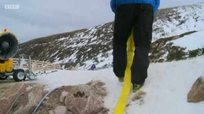 This huge machine turns
water into snow, - The Mountain