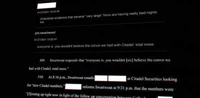 - This internal chat message
on January 27, - Gaming Wall St