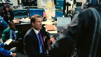 This is a stock exchange. - The Dark Knight Rises