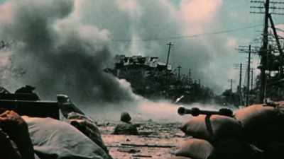 THIS IS THE FIRST
MAJOR STREET FIGHT - The Pacific War in Color