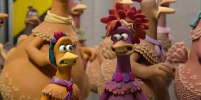 -This is, uh… cool, isn't it?
-[tense music playing] - Chicken Run: Dawn of the Nugget