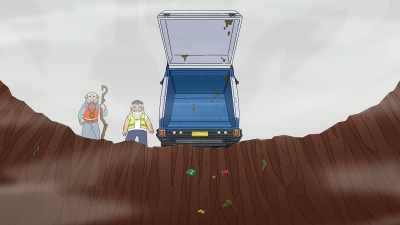 - This isn't enough! What
happened to all the rubbish?! - Koala Man