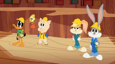 This job was a bit nutty,
but I think we cracked it. - Bugs Bunny Builders