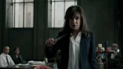 This knife is designed to cut through meat... - The Night Of