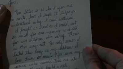 "This letter is so hard
for me to write - Menendez: Blood Brothers