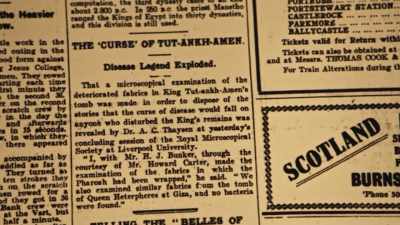 This little report in a newspaper - Tutankhamun: Secrets of the Tomb