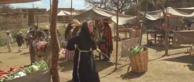 This man lives in the hills there. - Two Mules for Sister Sara