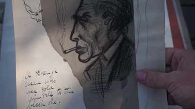 "This man has sold himself
to the black one", your note says, - The Eyes of Orson Welles