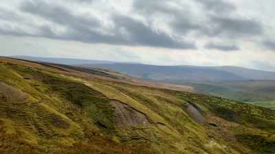 This morning, Amanda's patrolling
the moor tops, - Our Yorkshire Farm