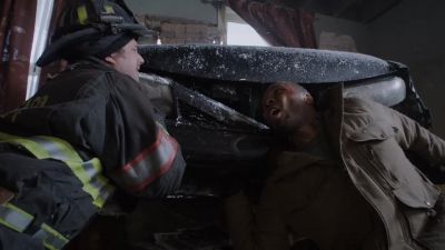 This is my fault. I swerved to avoid
a dog and I hit this car. - Chicago Fire