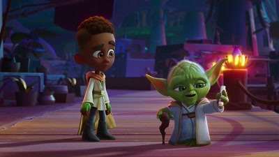This was my training lightsaber
when I was your age. - Star Wars: Young Jedi Adventures