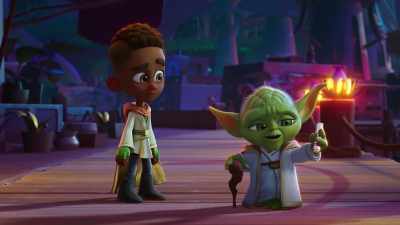 This was my training lightsaber
when I was your age. - Star Wars: Young Jedi Adventures