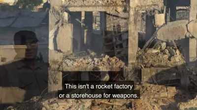 This is not a rocket factory,
or a weapons warehouse. - Killing Gaza