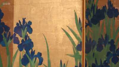 This is Ogata Korin's Irises, - The Art of Japanese Life