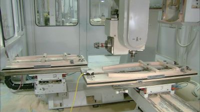 THIS ONE
DRILLS SLOTS CALLED MORTISES. - How It's Made