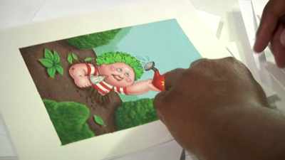 This one is Leafy Larry. - 30 Years of Garbage: The Garbage Pail Kids Story