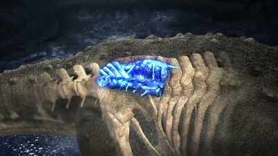 THIS ONE'S SIZE AND PROXIMITY
TO THE REX TOOTH - Dino Hunters