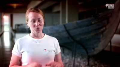 This onslaught of warriors
hopping ashore - Curse of the Ancients with Alice Roberts