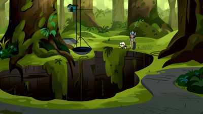 This is our cenote, where we - Victor and Valentino