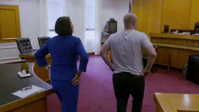 - This is our courtroom
and you came up here - Rewind